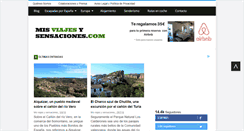 Desktop Screenshot of misviajesysensaciones.com